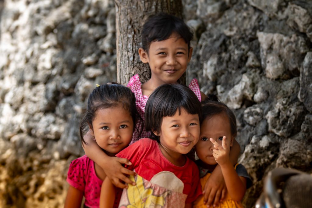 Lokale børn Lembongan