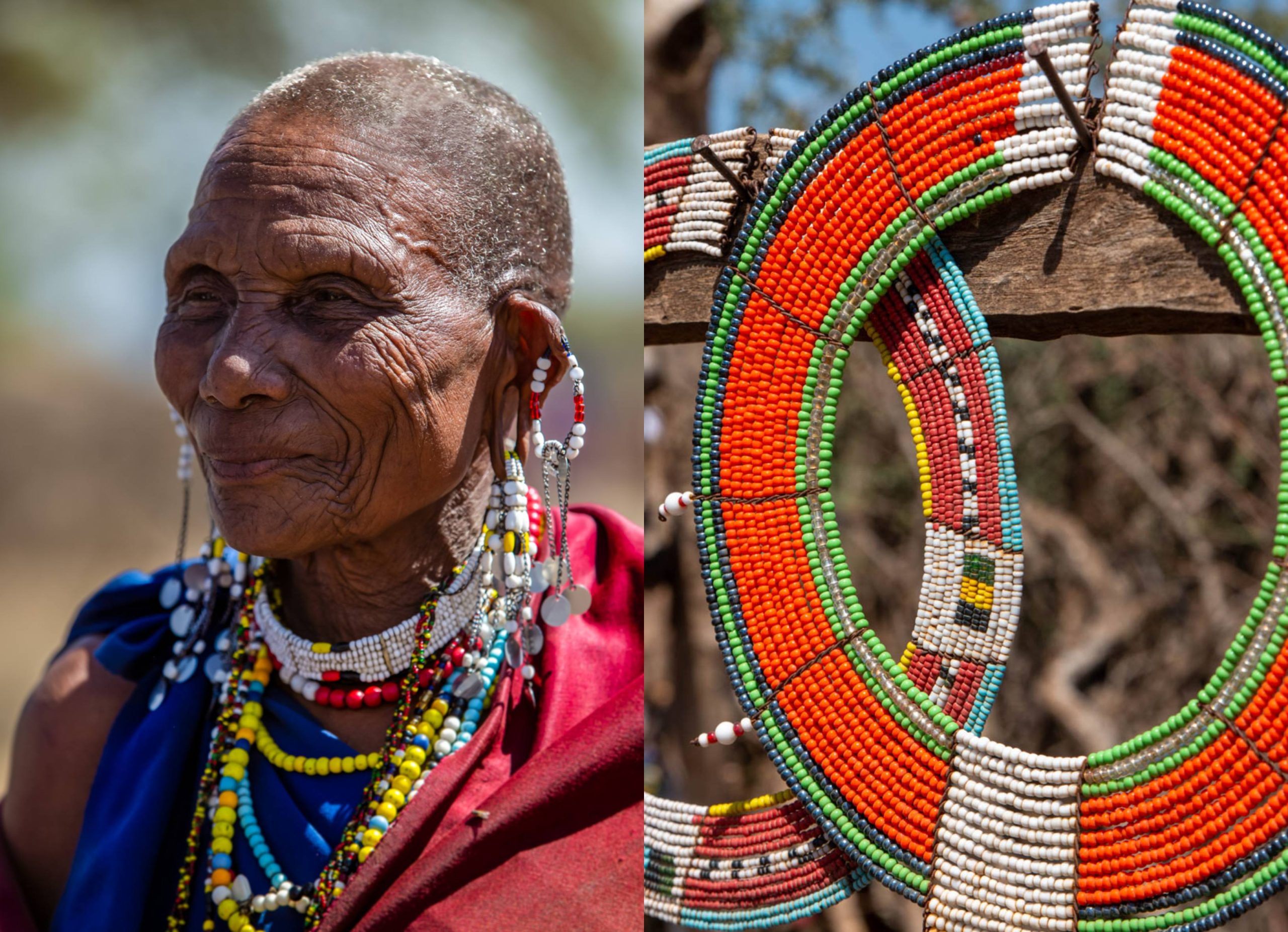 Masai-kvinde med smykker