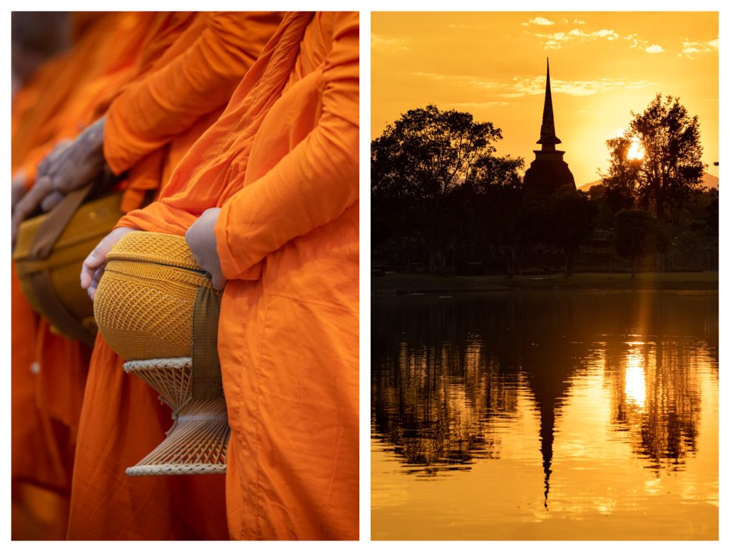 Giving Alms to Monks