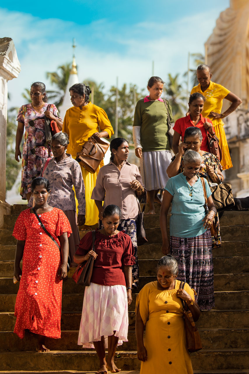 Pilgrims at temple_Sri Lanka Travel Photography